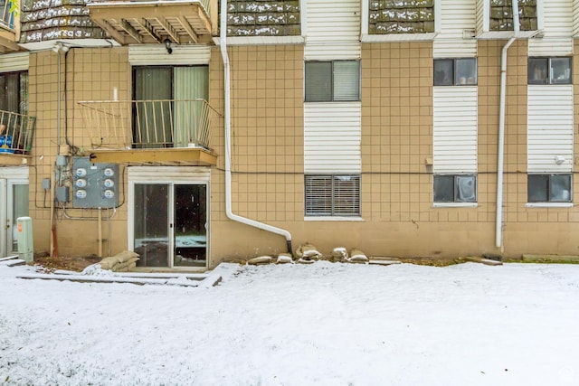 641 E Swenson Ave Unit 1, Springville, UT 84663 - view of snow covered building