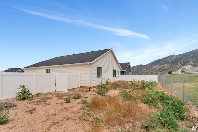 128 E 840 N, Santaquin, UT 84655 - back of house with a mountain view and a fenced backyard