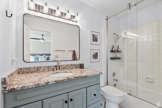 2494 E Murray Holladay Rd S, Holladay, UT 84117 - ensuite bathroom featuring vanity and combined bath / shower with glass door