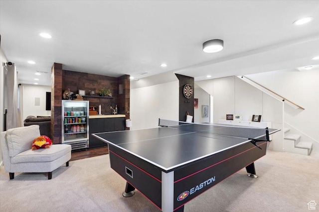 2494 E Murray Holladay Rd S, Holladay, UT 84117 - recreation room with recessed lighting and carpet flooring