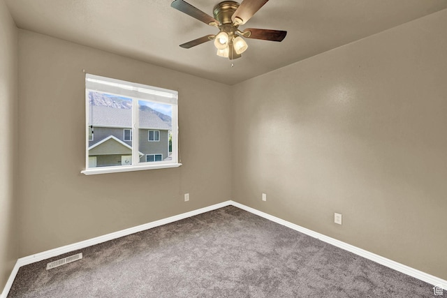 419 E 475 N, Ogden, UT 84404 - carpeted empty room featuring baseboards and ceiling fan