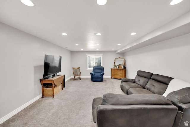 369 E Shelley Ln, Grantsville, UT 84029 - living area featuring light colored carpet and recessed lighting