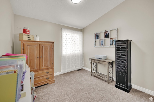 369 E Shelley Ln, Grantsville, UT 84029 - home office with light carpet and vaulted ceiling