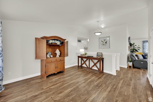 369 E Shelley Ln, Grantsville, UT 84029 - foyer with wood finished floors and vaulted ceiling