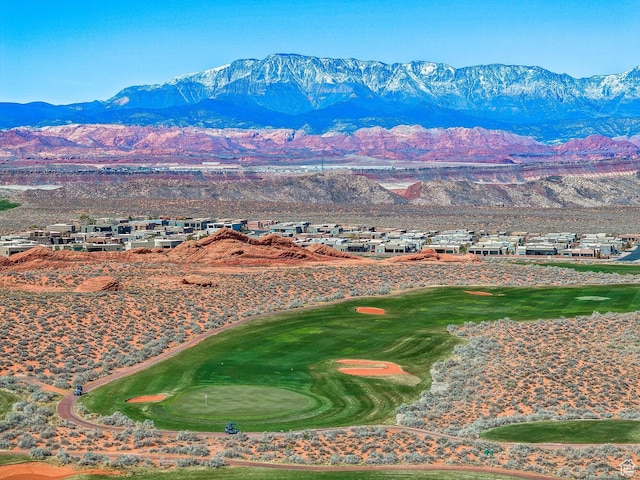4962 W Boulder Vw, Hurricane, UT 84737 - view of mountain backdrop with a golf course