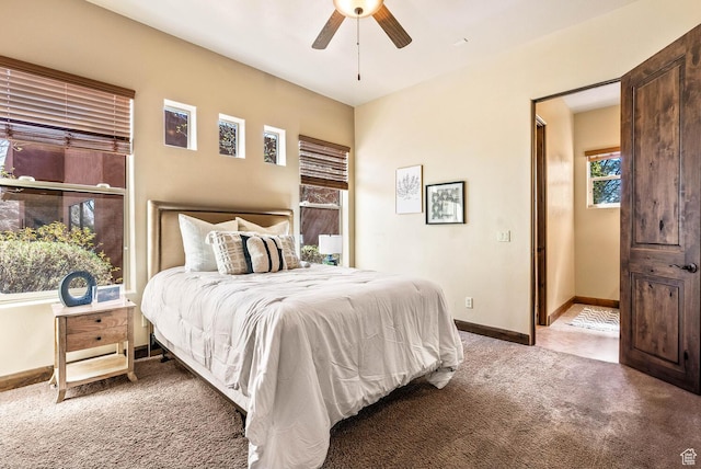 4962 W Boulder Vw, Hurricane, UT 84737 - carpeted bedroom with baseboards and a ceiling fan