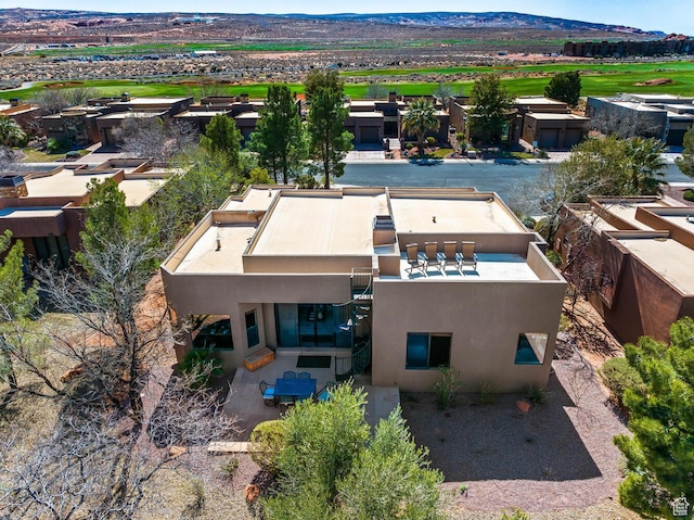 4962 W Boulder Vw, Hurricane, UT 84737 - aerial view of property and surrounding area featuring a mountain backdrop