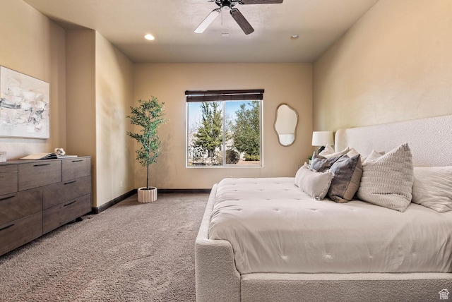 4962 W Boulder Vw, Hurricane, UT 84737 - bedroom featuring carpet floors and a ceiling fan