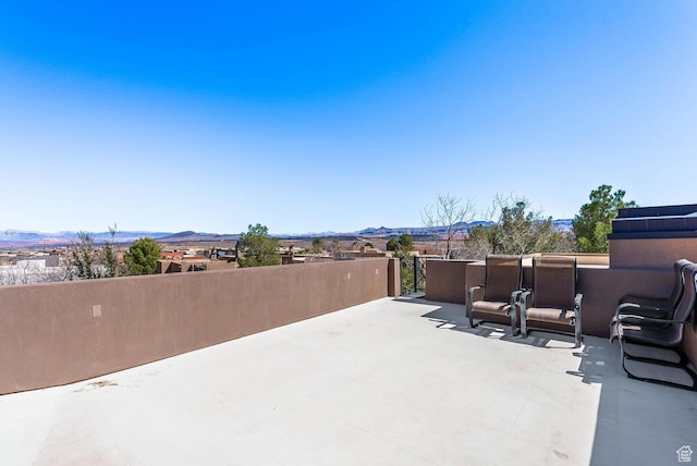4962 W Boulder Vw, Hurricane, UT 84737 - view of patio with a mountain view