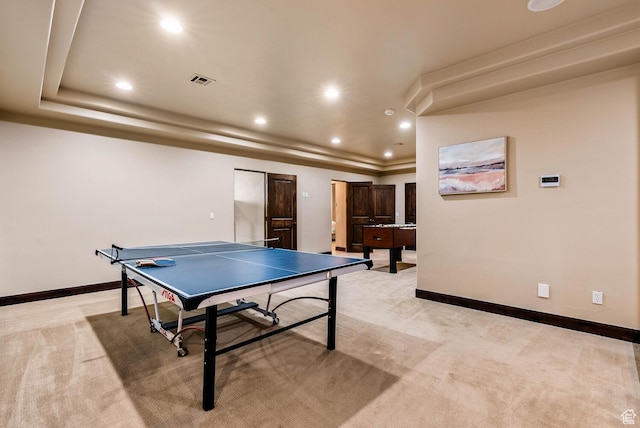 4962 W Boulder Vw, Hurricane, UT 84737 - recreation room featuring light colored carpet and recessed lighting