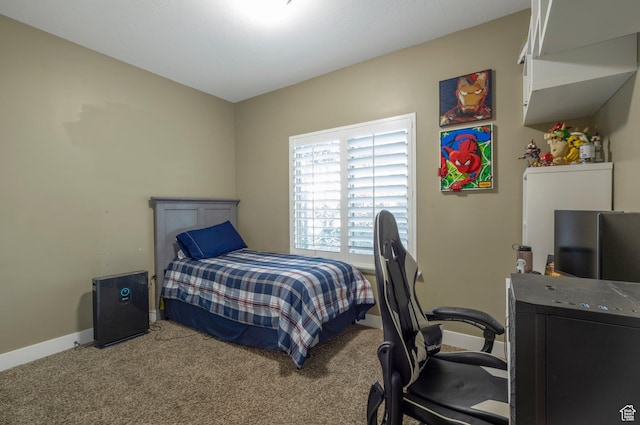 4948 W 4025 S, West Haven, UT 84401 - carpeted bedroom featuring baseboards and a desk