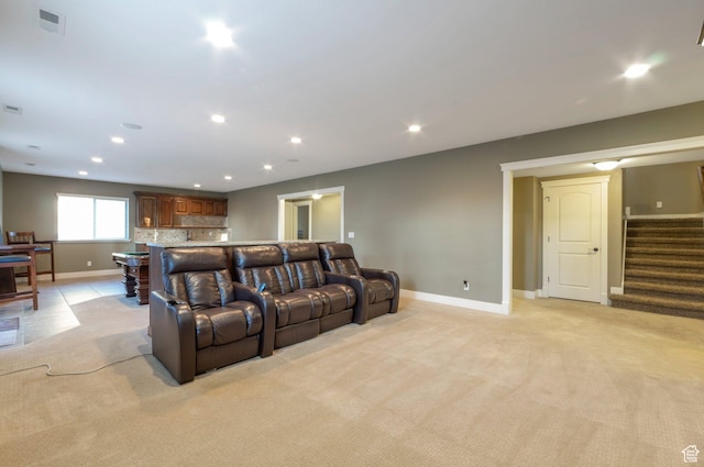 4948 W 4025 S, West Haven, UT 84401 - cinema room featuring light carpet and recessed lighting