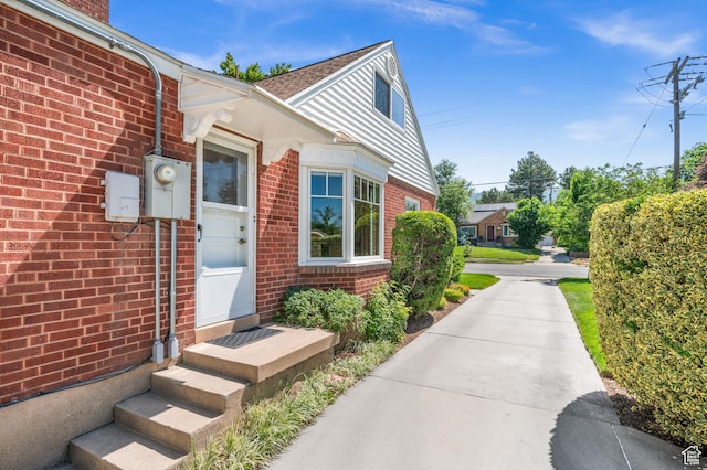 1632 S 1500 E, Salt Lake City, UT 84105 - doorway to property with brick siding