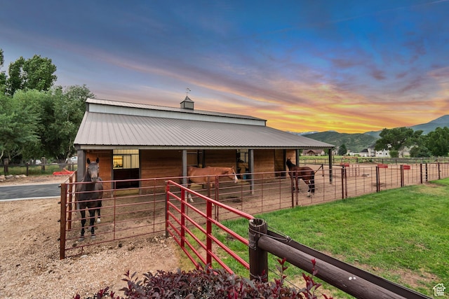 2984 Winterton Rd, Charleston, UT 84032 - horse barn featuring a mountain view