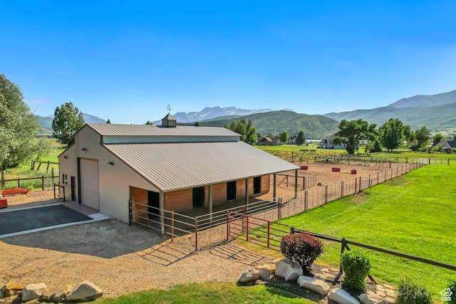 2984 Winterton Rd, Charleston, UT 84032 - horse barn featuring a mountain view and a rural view