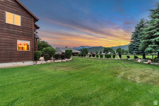 2984 Winterton Rd, Charleston, UT 84032 - view of grassy yard featuring a mountain view