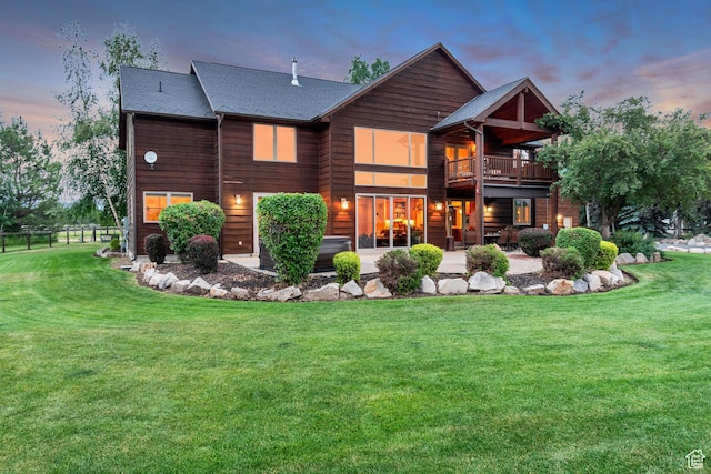 2984 Winterton Rd, Charleston, UT 84032 - rear view of property featuring a patio and roof with shingles
