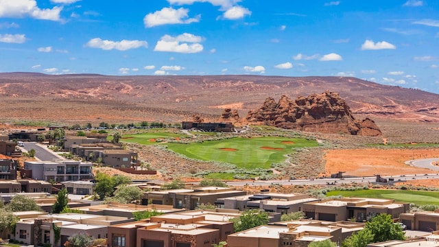 3214 S Red Sands Way, Hurricane, UT 84737 - view of mountain backdrop featuring a local golf course