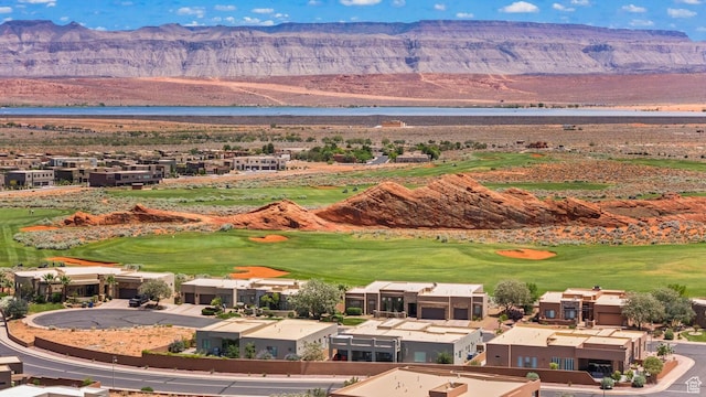 3214 S Red Sands Way, Hurricane, UT 84737 - view of mountain backdrop featuring a large body of water and a golf club