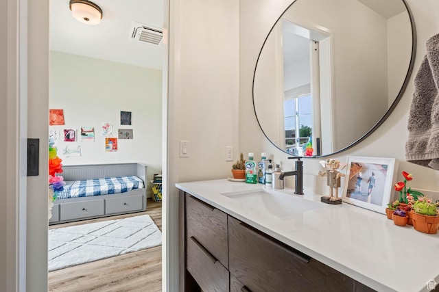 3214 S Red Sands Way, Hurricane, UT 84737 - bathroom with vanity and wood finished floors