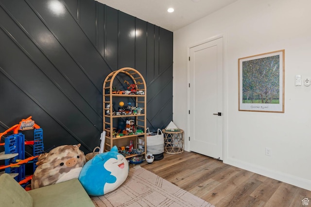 3214 S Red Sands Way, Hurricane, UT 84737 - playroom with wood finished floors and recessed lighting