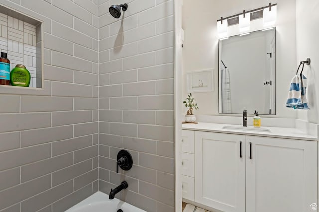 3214 S Red Sands Way, Hurricane, UT 84737 - bathroom featuring vanity and washtub / shower combination