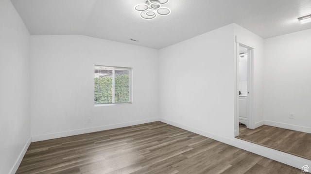 540 E 400 N, Spanish Fork, UT 84660 - spare room with wood finished floors and lofted ceiling