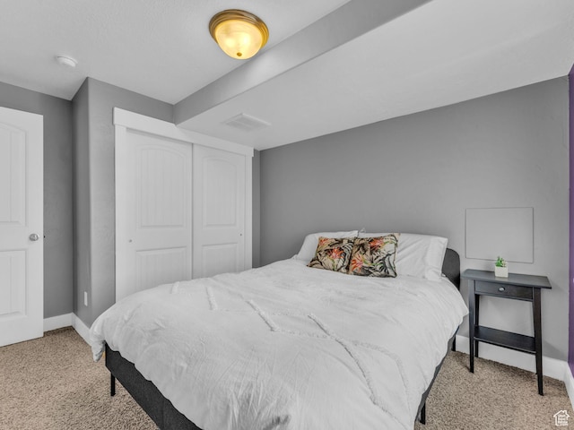 4966 W Willamette Way S, South Jordan, UT 84095 - bedroom with light carpet and a closet