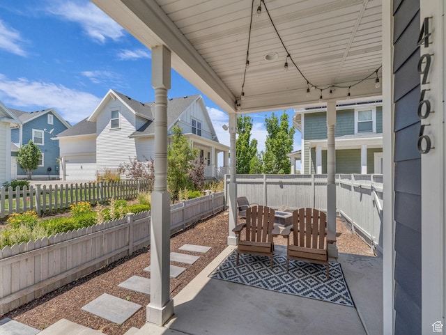 4966 W Willamette Way S, South Jordan, UT 84095 - fenced backyard featuring a patio, a residential view, and outdoor dining space