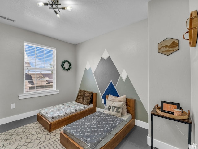 4966 W Willamette Way S, South Jordan, UT 84095 - bedroom featuring baseboards and a textured ceiling