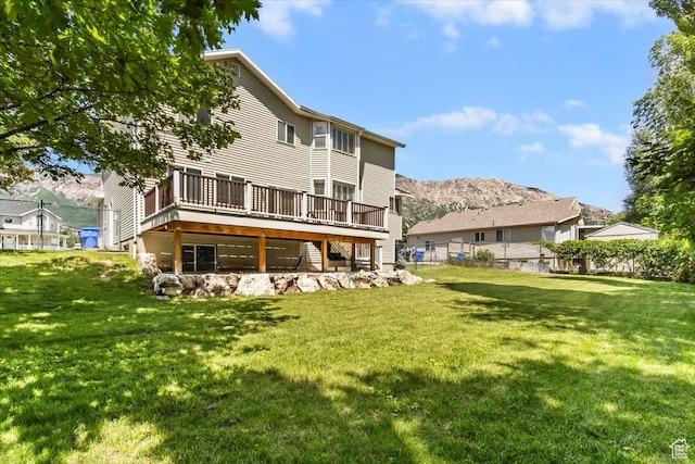 677 E 2900 N, North Ogden, UT 84414 - back of property with a wooden deck