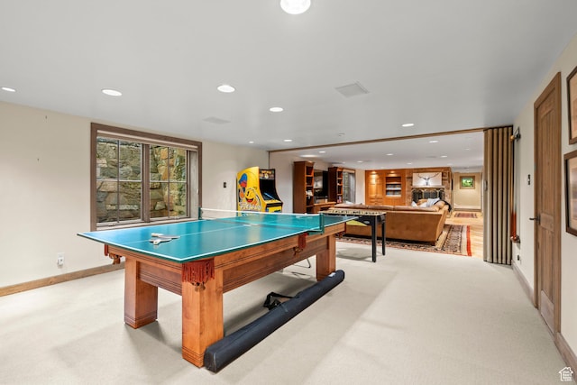 6033 S 2300 E, Holladay, UT 84121 - rec room with light carpet and recessed lighting