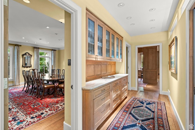 6033 S 2300 E, Holladay, UT 84121 - hall with light wood finished floors and recessed lighting