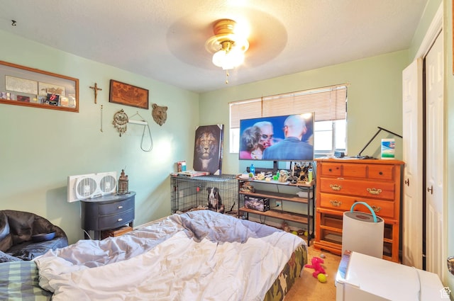 1162 N Newport Ln E, Kaysville, UT 84037 - carpeted bedroom featuring a ceiling fan