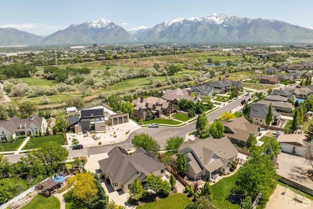 9532 S Willow Trail Way S, Jordan, UT 84095 - aerial perspective of suburban area featuring mountains