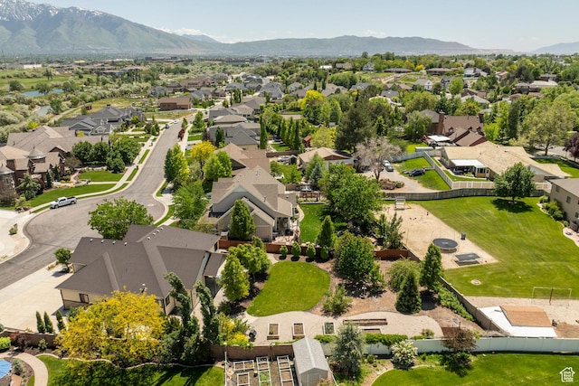 9532 S Willow Trail Way S, Jordan, UT 84095 - aerial view of residential area featuring mountains