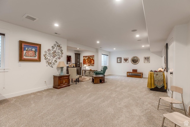 9532 S Willow Trail Way S, Jordan, UT 84095 - sitting room with carpet flooring and recessed lighting