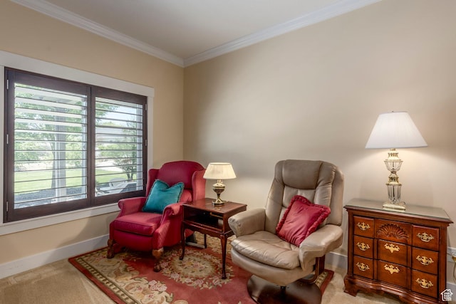 9532 S Willow Trail Way S, Jordan, UT 84095 - living area with ornamental molding and carpet flooring