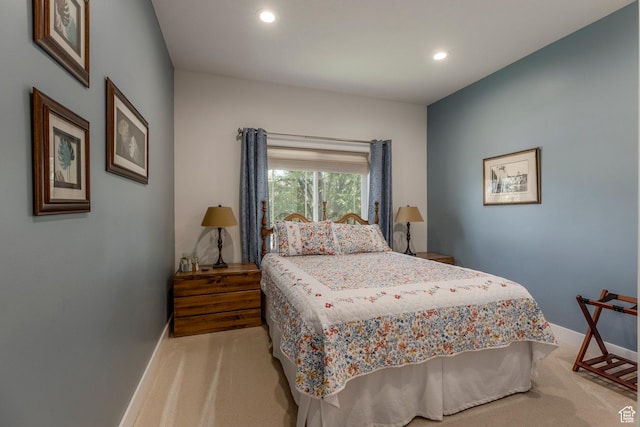 9532 S Willow Trail Way S, Jordan, UT 84095 - bedroom featuring light colored carpet and recessed lighting