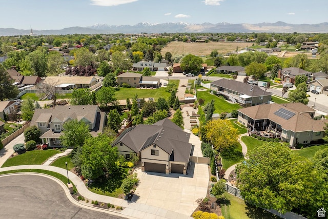 9532 S Willow Trail Way S, Jordan, UT 84095 - aerial view of residential area with mountains
