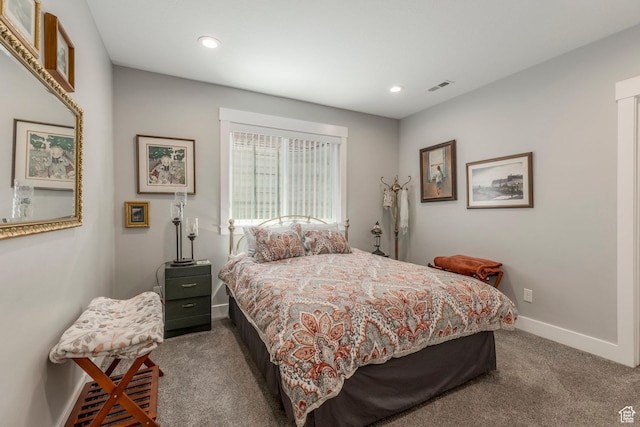 9532 S Willow Trail Way S, Jordan, UT 84095 - carpeted bedroom featuring baseboards and recessed lighting