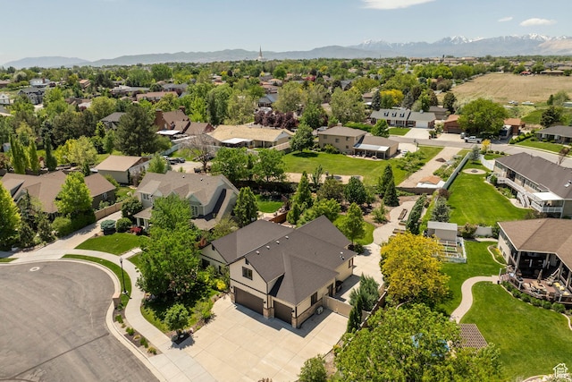 9532 S Willow Trail Way S, Jordan, UT 84095 - aerial view of residential area with mountains