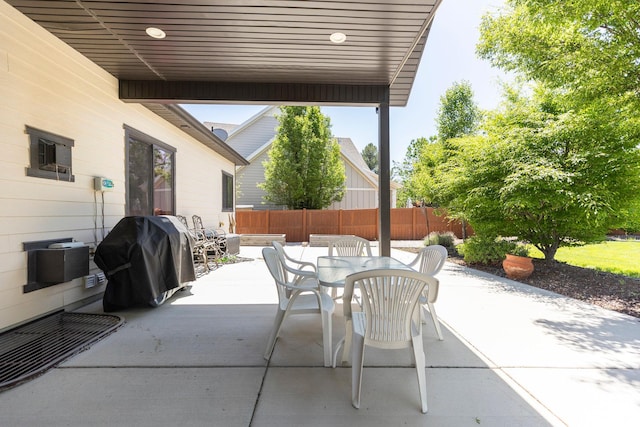 9532 S Willow Trail Way S, Jordan, UT 84095 - view of patio / terrace featuring a grill and outdoor dining area