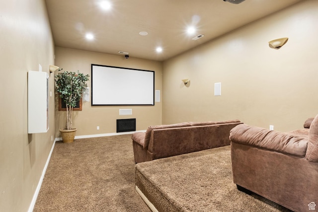 283 S 840 W, Pleasant Grove, UT 84062 - carpeted home theater with recessed lighting and baseboards