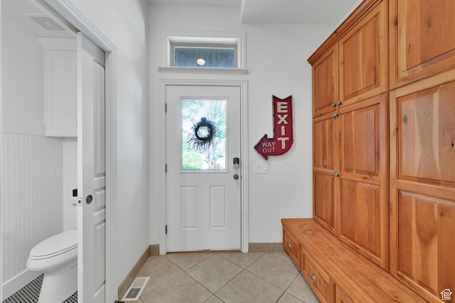 3990 Summer Ridge Rd, Morgan, UT 84050 - mudroom with light tile patterned floors and baseboards