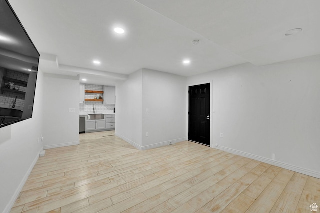 3990 Summer Ridge Rd, Morgan, UT 84050 - unfurnished living room featuring recessed lighting and light wood finished floors