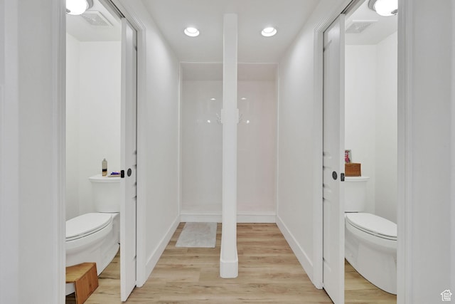 3990 Summer Ridge Rd, Morgan, UT 84050 - bathroom with wood finished floors and recessed lighting