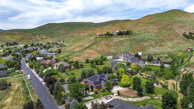 3990 Summer Ridge Rd, Morgan, UT 84050 - aerial view of property and surrounding area featuring a mountain backdrop and nearby suburban area