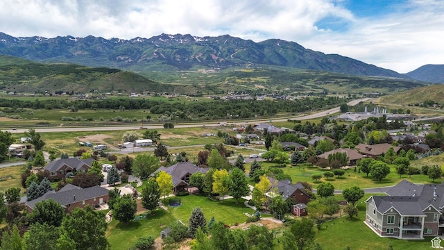 3990 Summer Ridge Rd, Morgan, UT 84050 - aerial view of residential area featuring a mountain backdrop