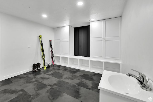 3990 Summer Ridge Rd, Morgan, UT 84050 - exercise area featuring a sink and recessed lighting